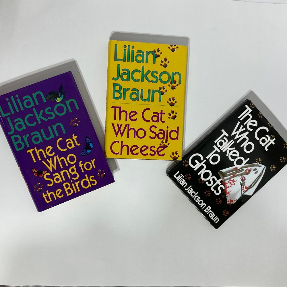 Lillian Jackson Braun 3 Hardcover The Cat Books with Dust Jackets